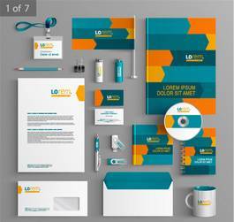 橙藍企業VI 房地產信息咨詢領域的品牌視覺力量